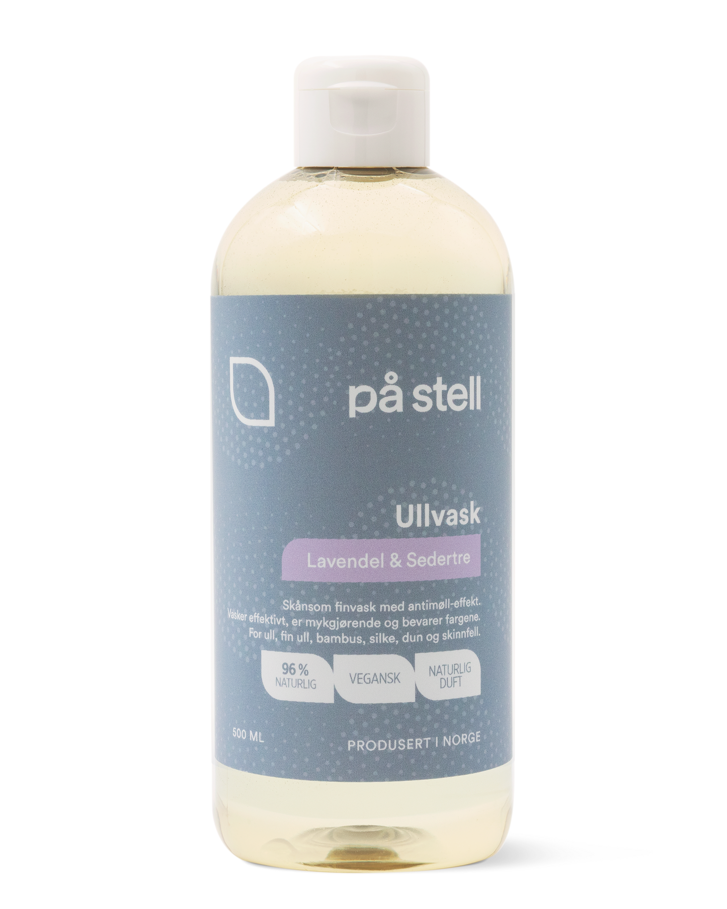 Ullvask med lavendel og sedertre.