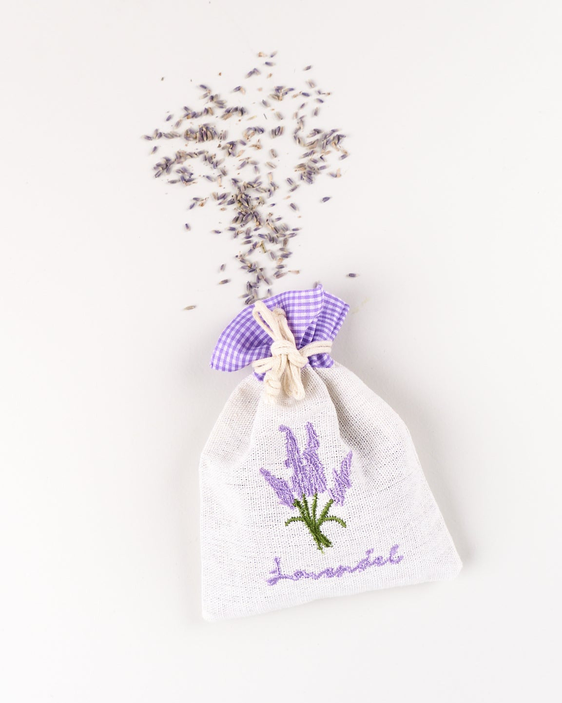 Linpose med tørket lavendel fra Frankrike.