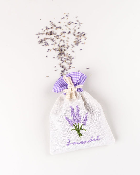 Linpose med tørket lavendel fra Frankrike.