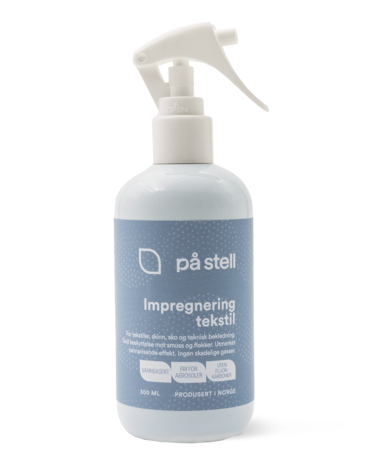 Impregnering av klær, sko og tekstil.