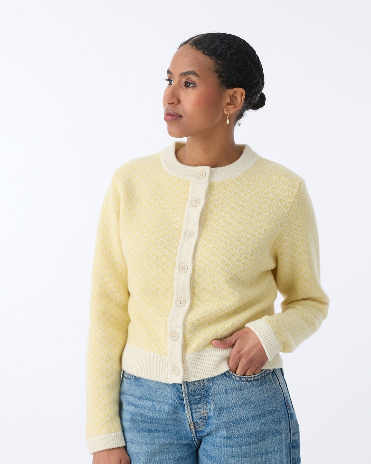 Norsk design, cardigan i merinoull