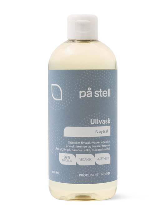 Ullvask med nøytral duft fra norske På Stell. 