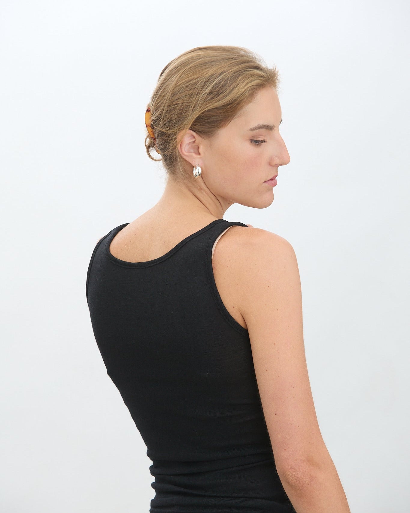 Tanktopp i ull og silke
